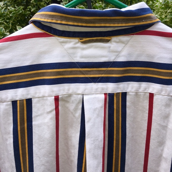 *SOLD* Vtg Tommy Hilfiger Striped Buttonup - Picture 8 of 8
